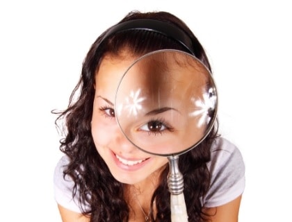 Finding the Right Tube Girl using magnifying